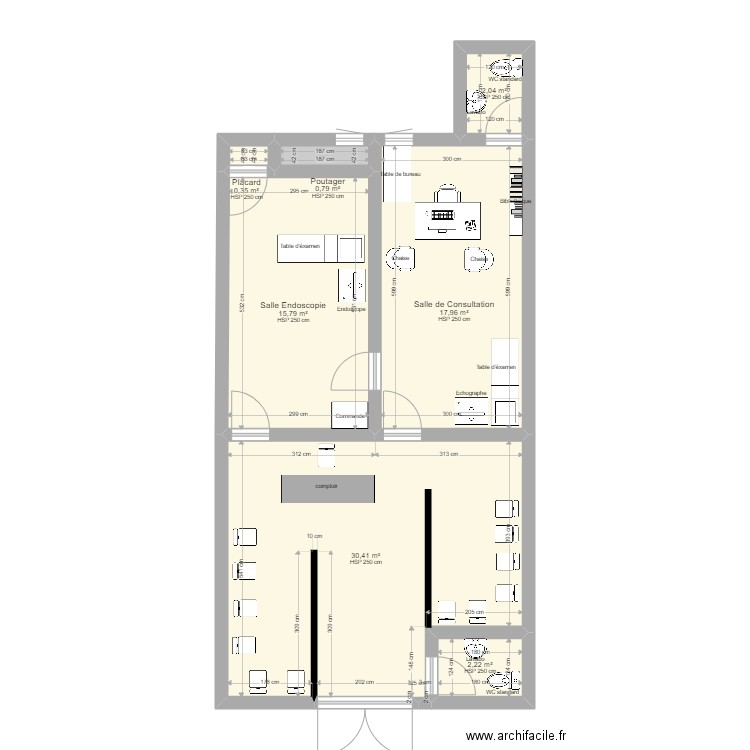 Cabinet . Plan de 0 pièce et 0 m2