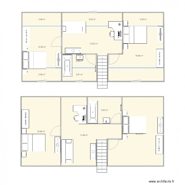 PC95 etage. Plan de 0 pièce et 0 m2