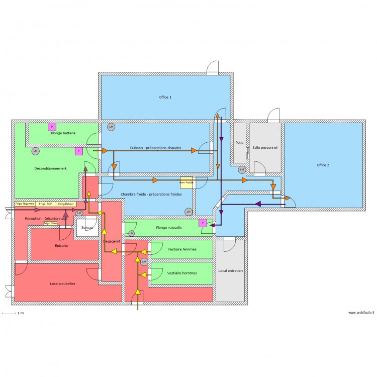 Cuisine - Residence les Camelias. Plan de 0 pièce et 0 m2