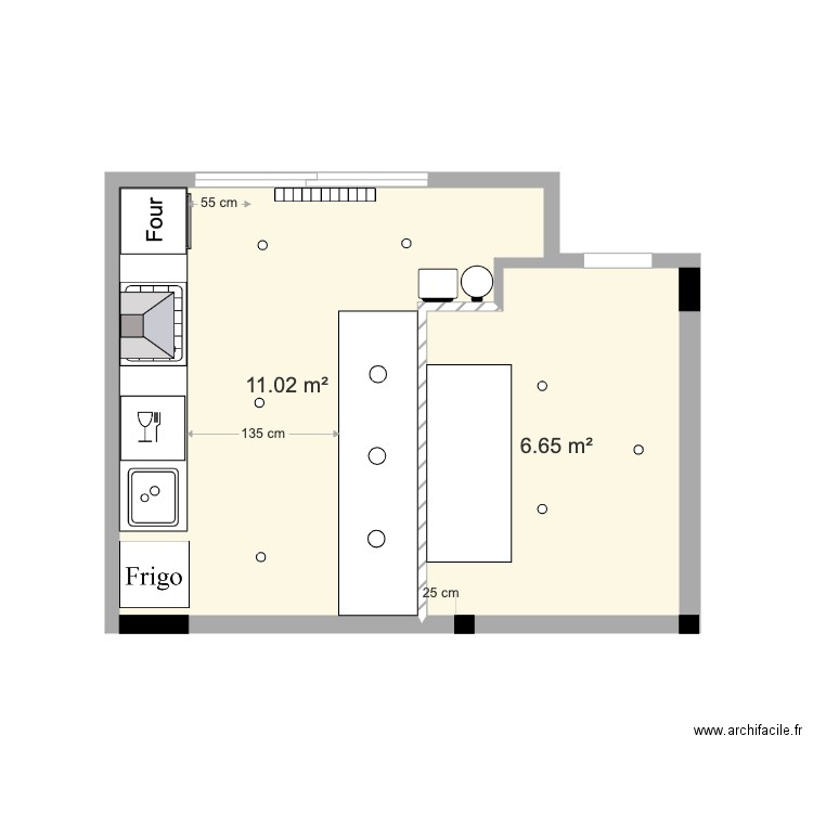 Cuisine v3. Plan de 0 pièce et 0 m2