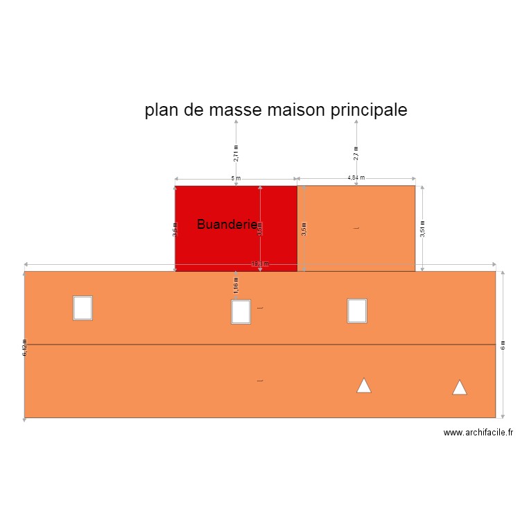 plan de masse maison1. Plan de 0 pièce et 0 m2