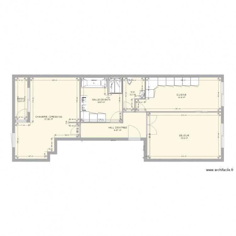 APPARTEMENT ERIC. Plan de 0 pièce et 0 m2