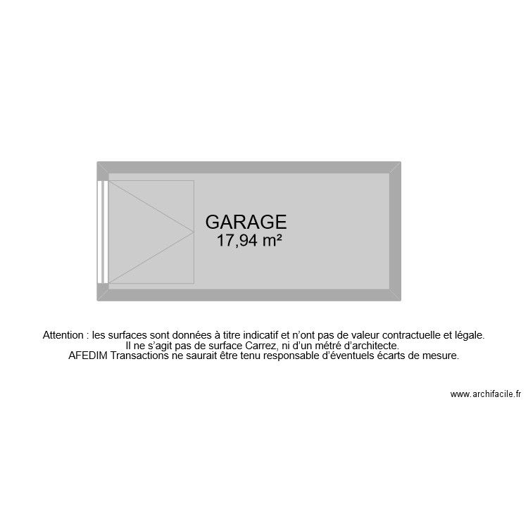 BI10387 GARAGE. Plan de 0 pièce et 0 m2
