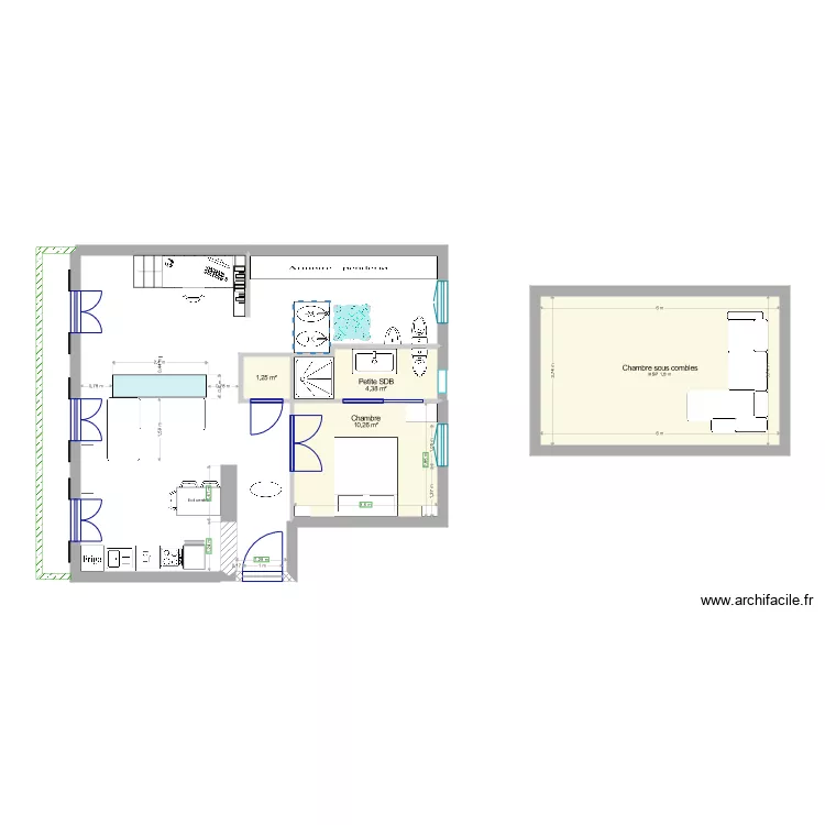 Plan 5eme Place Guynemer. Plan de 