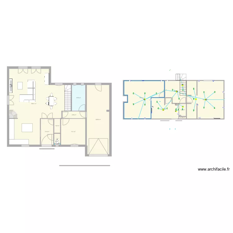 maison cotation elec eclairage. Plan de maison cotation elec eclairage. Plan de