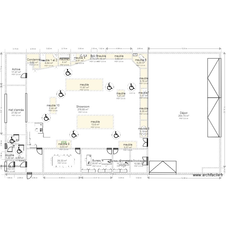 magasin 17. Plan de 0 pièce et 0 m2