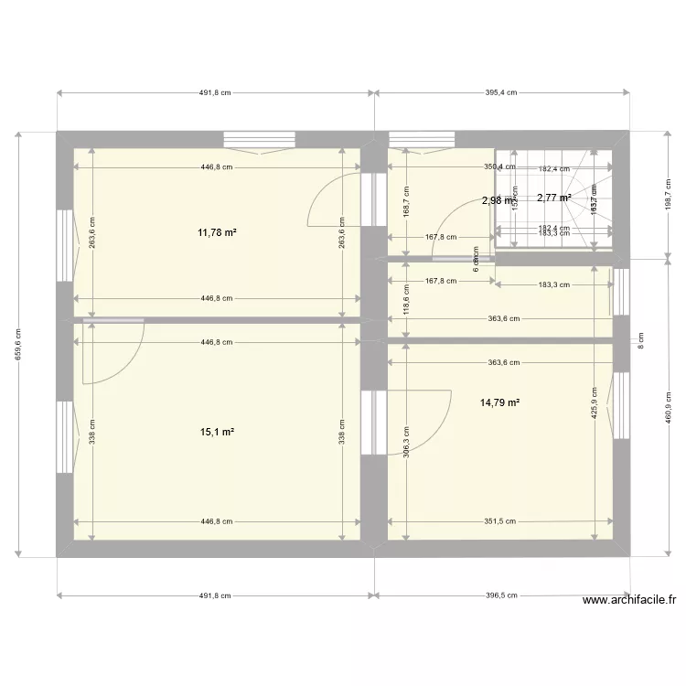 TUCQU BATIGNANI. Plan de 