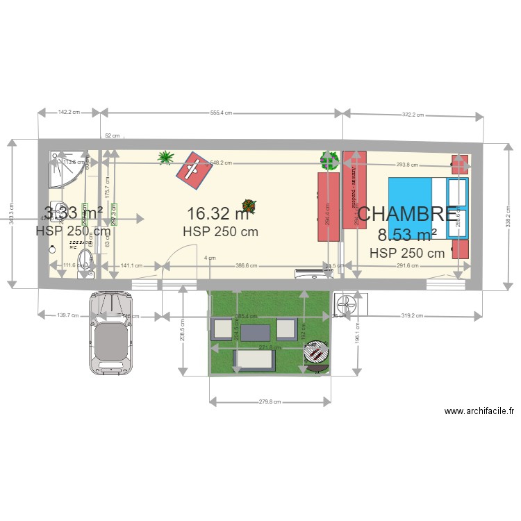 poulaillier. Plan de 0 pièce et 0 m2