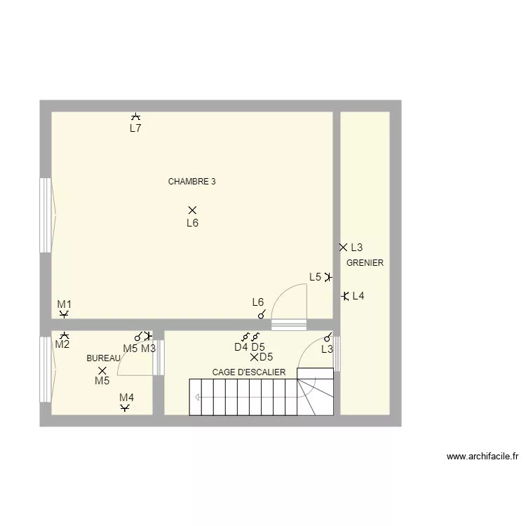 MARUIS 3 &egrave;me &eacute;tages. Plan de 