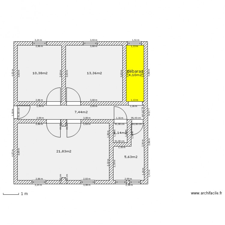 RDC gauche. Plan de 0 pièce et 0 m2