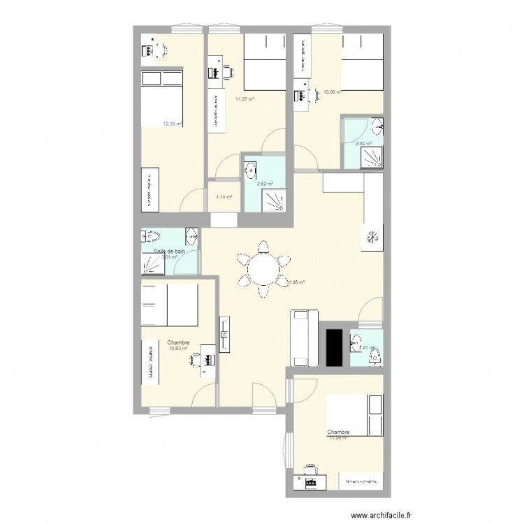 Thököly 12 AMENAGEMENT. Plan de 0 pièce et 0 m2