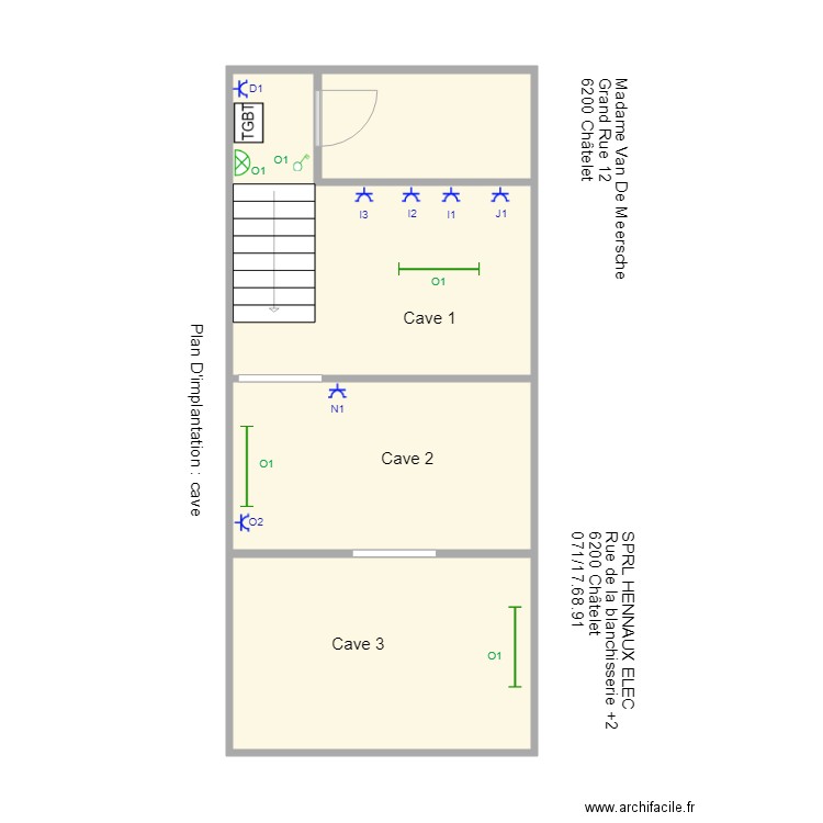 cave parents. Plan de 0 pièce et 0 m2