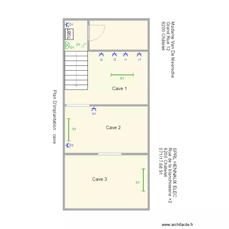 cave parents. Plan de 