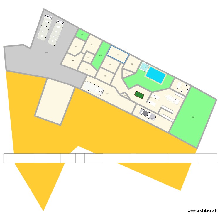 test 2 vertou. Plan de 21 pièces et 959 m2