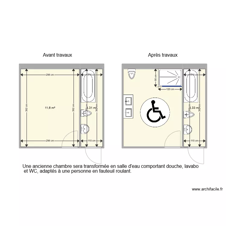 Sdb BOUQUET. Plan de 