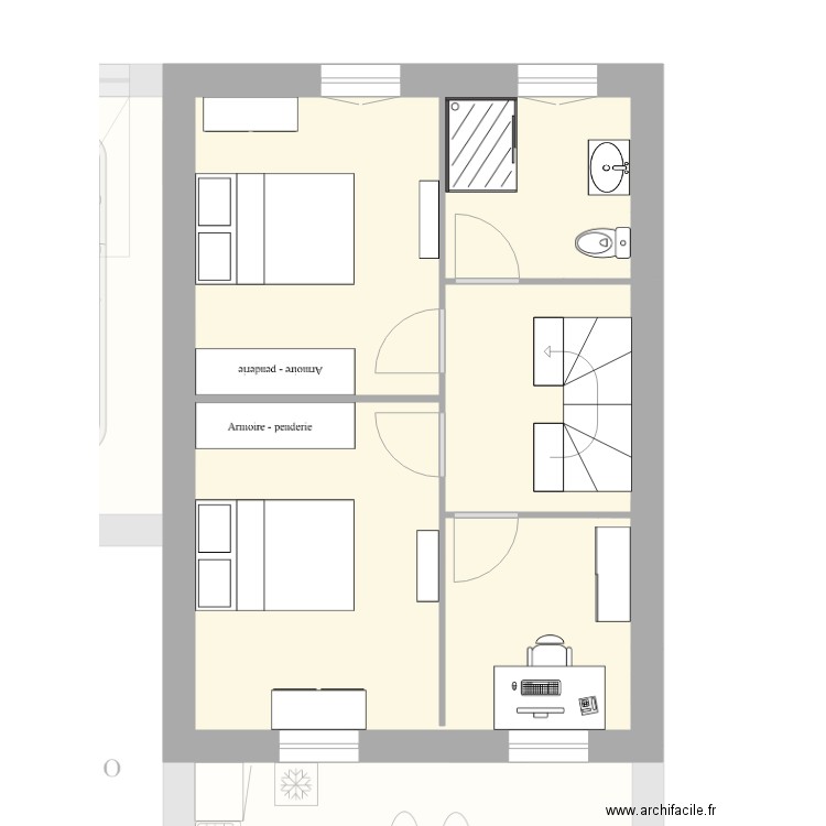 NKAMHOUA. Plan de 0 pièce et 0 m2