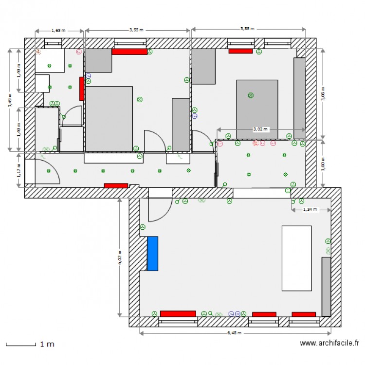 Travaux - Plan Electrique. Plan de 0 pièce et 0 m2