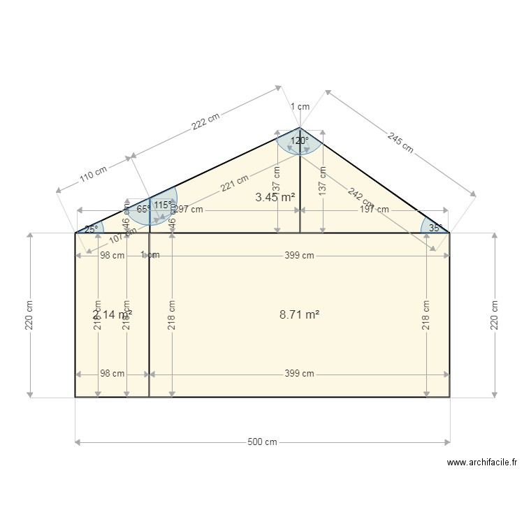 garage pignon 2. Plan de 0 pièce et 0 m2