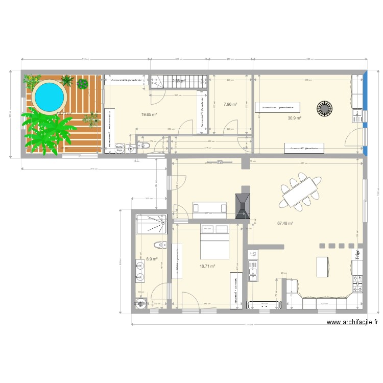 titre. Plan de 0 pièce et 0 m2