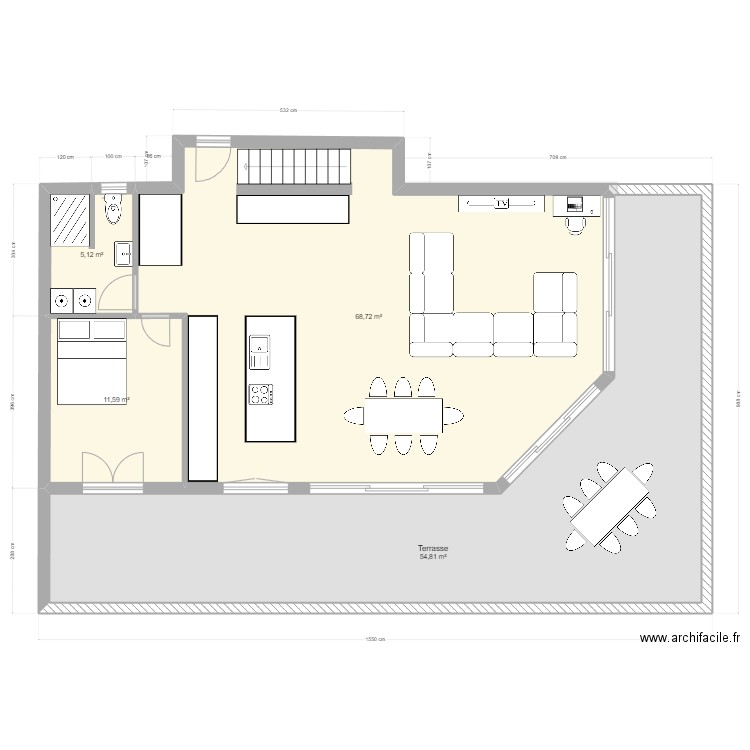 maison v10. Plan de 16 pièces et 265 m2