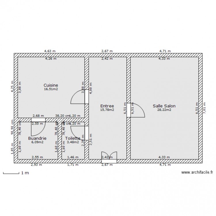 Maison de maitre. Plan de 0 pièce et 0 m2