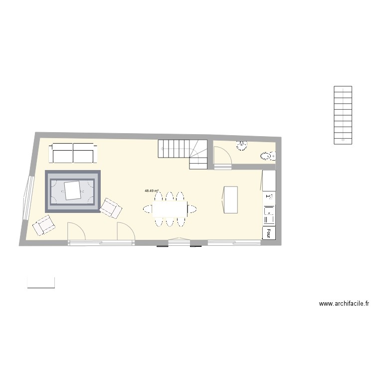 Garenne rez. Plan de 0 pièce et 0 m2
