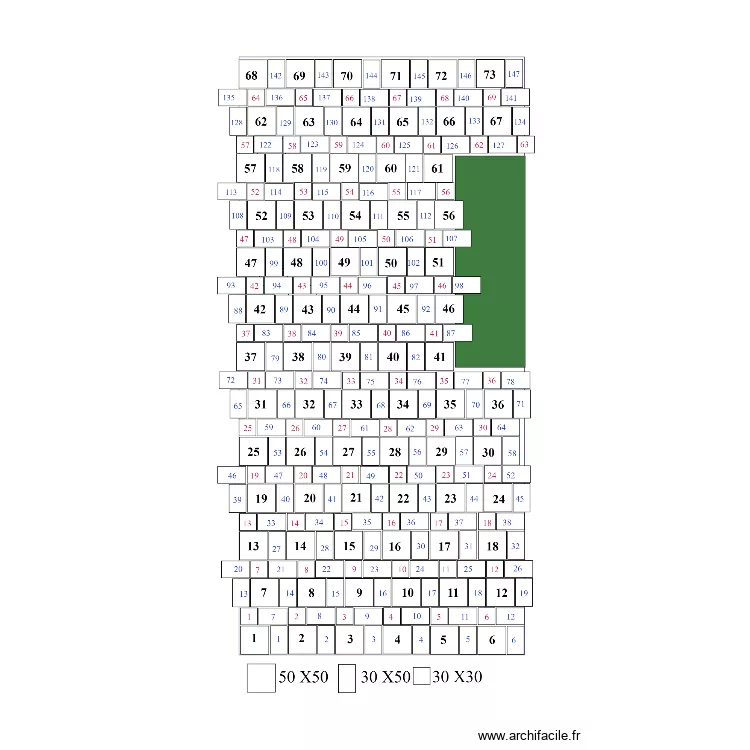 CALPINAGE SEJOUR CUISINE. Plan de CALPINAGE SEJOUR CUISINE. Plan de