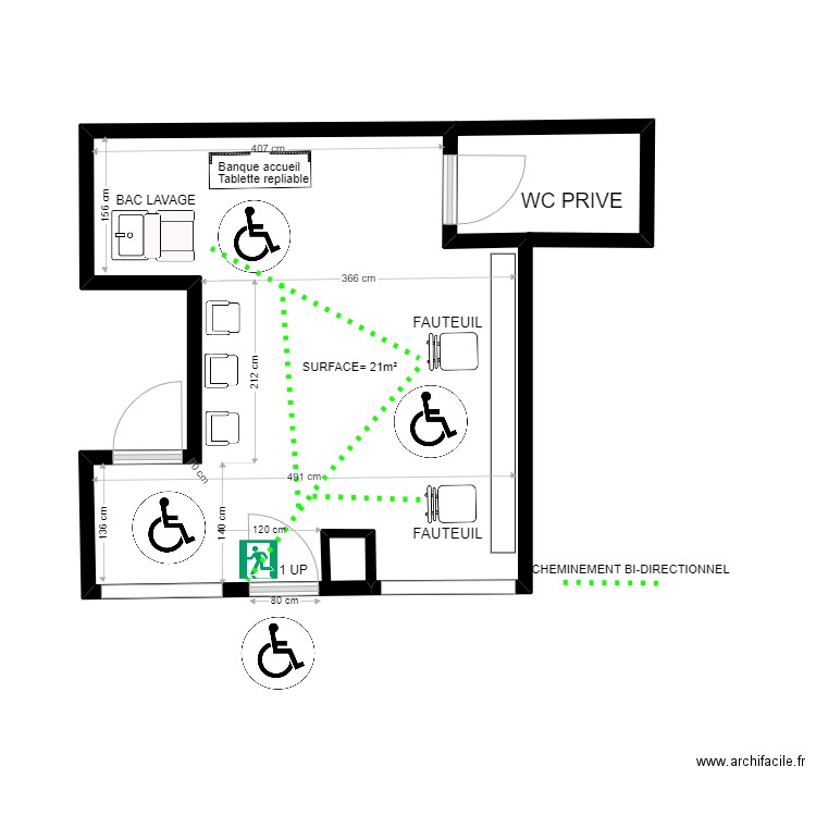 LE COMPTOIR DE L'HOMME. Plan de 0 pièce et 0 m2