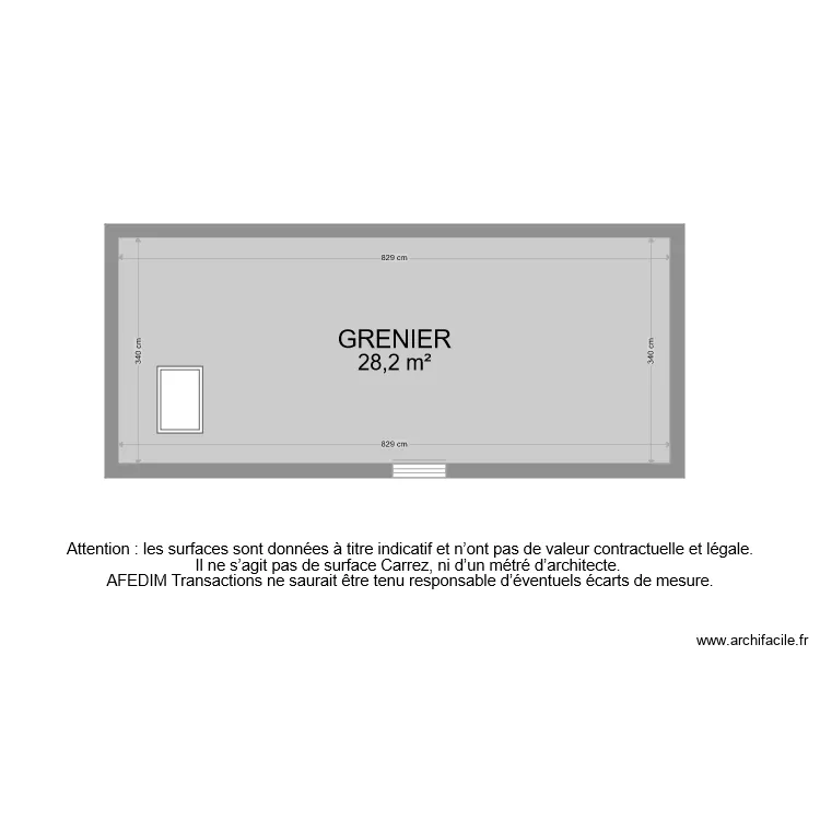 BI 7756 GRENIER. Plan de 