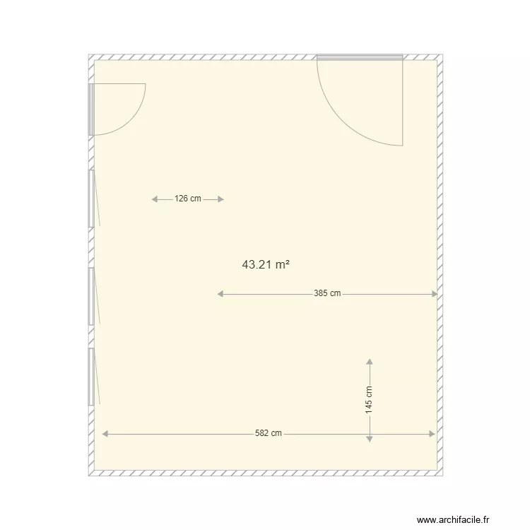 Biblioth&eacute;que &eacute;cole vide. Plan de 