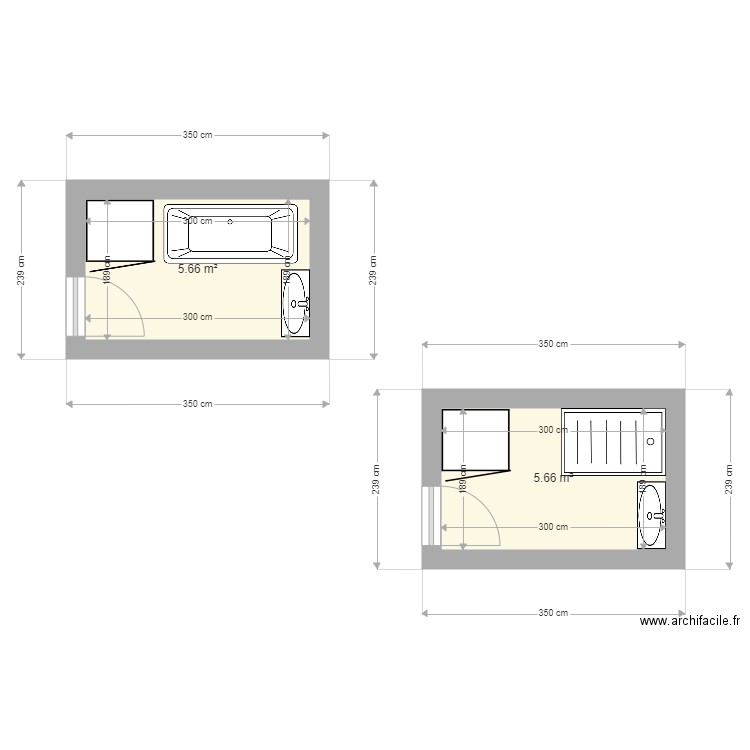 SALLE DE BAIN. Plan de 0 pièce et 0 m2