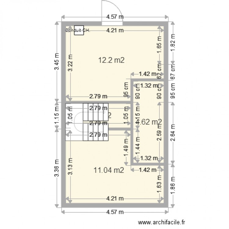 Maison actuelle etage. Plan de 0 pièce et 0 m2