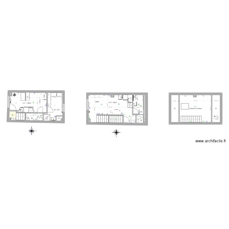 Plans BEYNES - RENARD. Plan de 19 pièces et 68 m2
