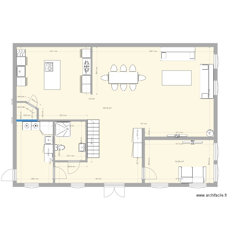 Ahosson 2P. Plan de 0 pièce et 0 m2