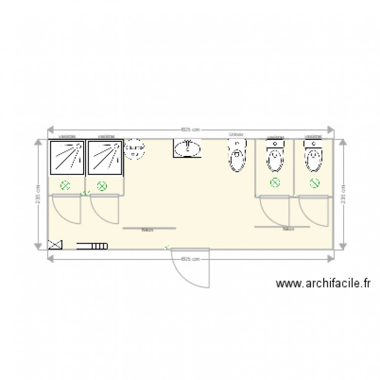 sanitaire seeta 2. Plan de 0 pièce et 0 m2