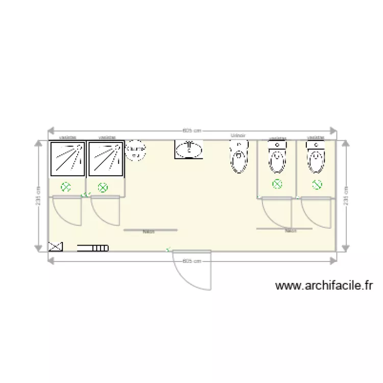 sanitaire seeta 2. Plan de 