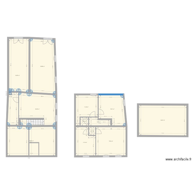 Baisieux initial. Plan de 0 pièce et 0 m2