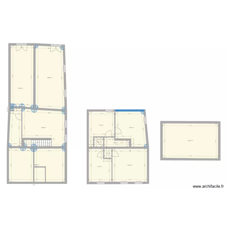 Baisieux initial. Plan de 