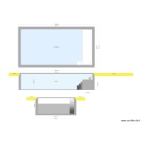 piscine plan en coupe face