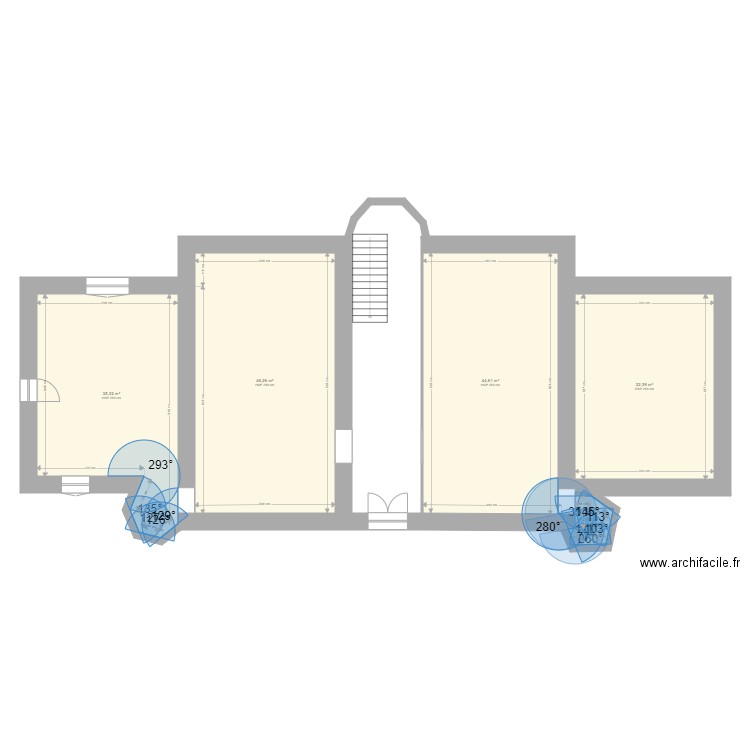 chateau wu plan de base. Plan de 5 pièces et 161 m2