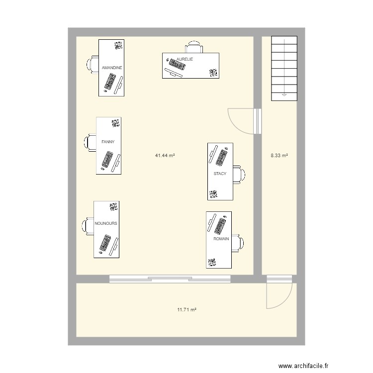 BUREAU ASSOCIE SHOWROOM. Plan de 0 pièce et 0 m2