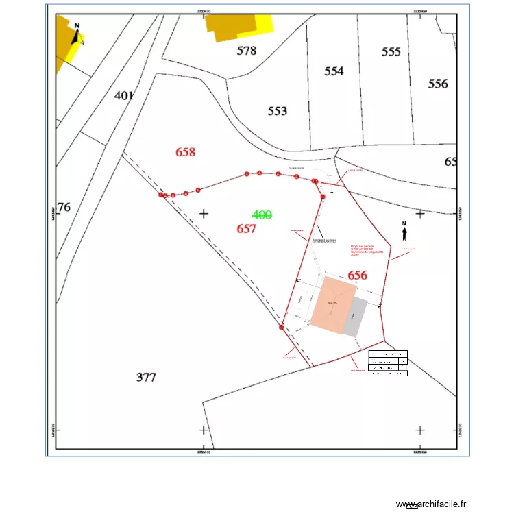 fred plan de masse 3. Plan de 