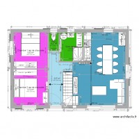 Chalet bois avec étage mézzanine 2 ou  2e étage