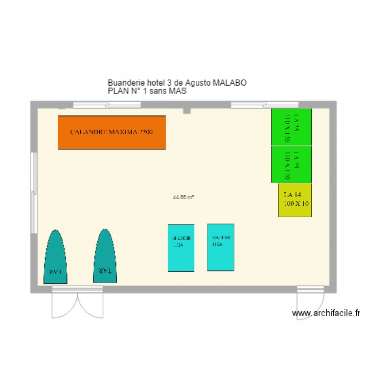 plan 1 h3d agusto malabo. Plan de 0 pièce et 0 m2