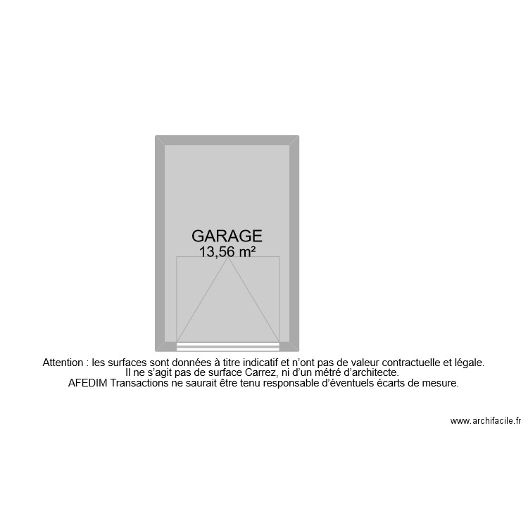BI 5065 GARAGE. Plan de 0 pièce et 0 m2