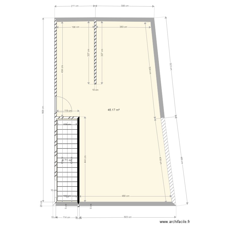 plan Fuchs ch2  sdb2. Plan de 0 pièce et 0 m2