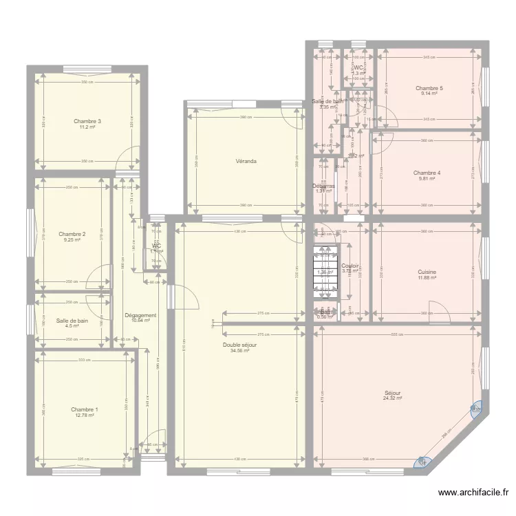 Maison Mindin. Plan de 