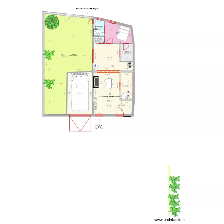 PLAN  114 le Blanc PUJOLS. Plan de 