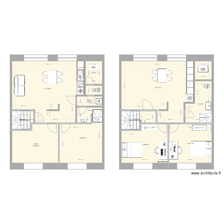 Maison Seucha 17 01 2023. Plan de 0 pièce et 0 m2