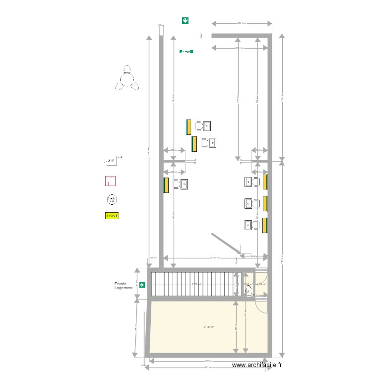 Coiffeur foirail. Plan de 0 pièce et 0 m2